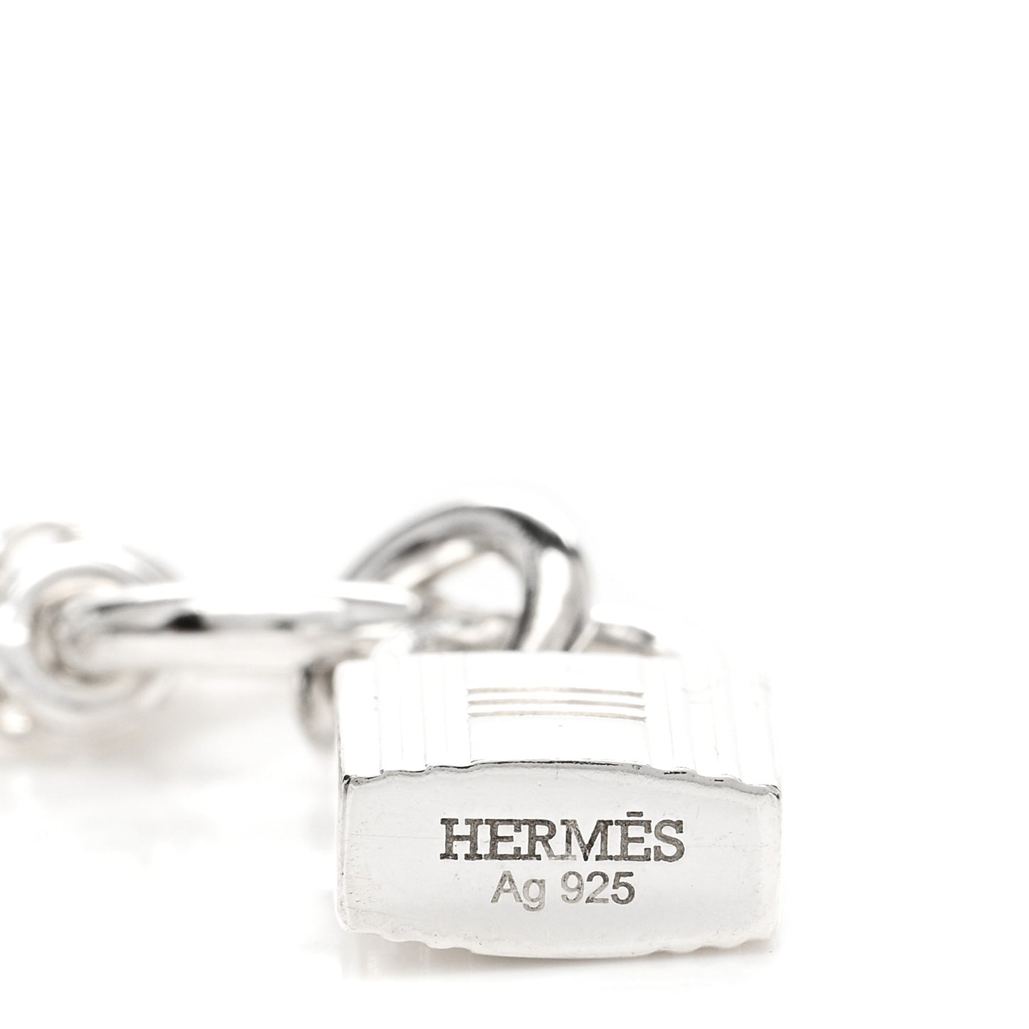 Sterling Silver Cadenas Kelly Lock Pendant Necklace