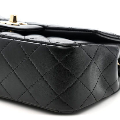 Chanel Lambskin Quilted Mini Rectangular Flap Black 10 of 11