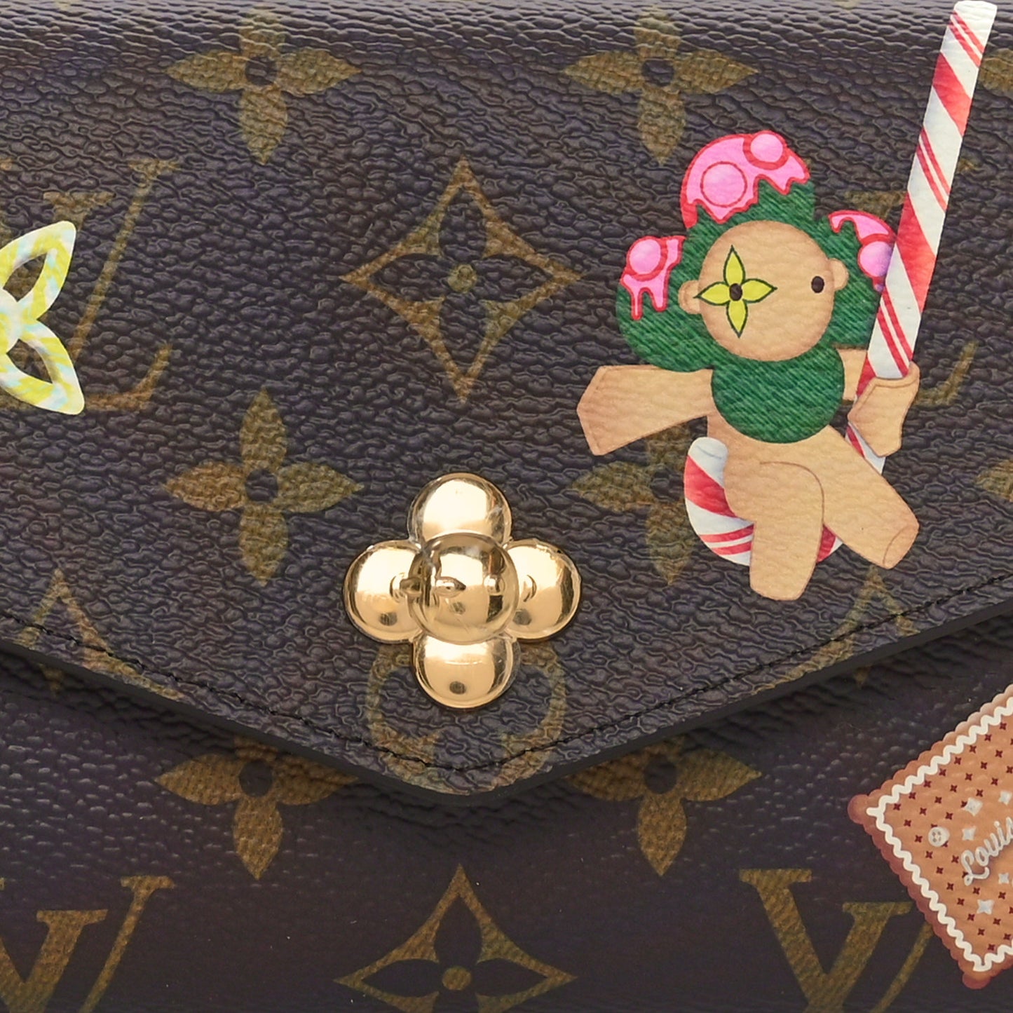 Monogram Candy Factory Sarah Wallet Candy Red
