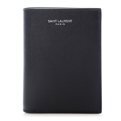 Saint Laurent Grain De Poudre Techno Credit Card Wallet Black 1 of 6