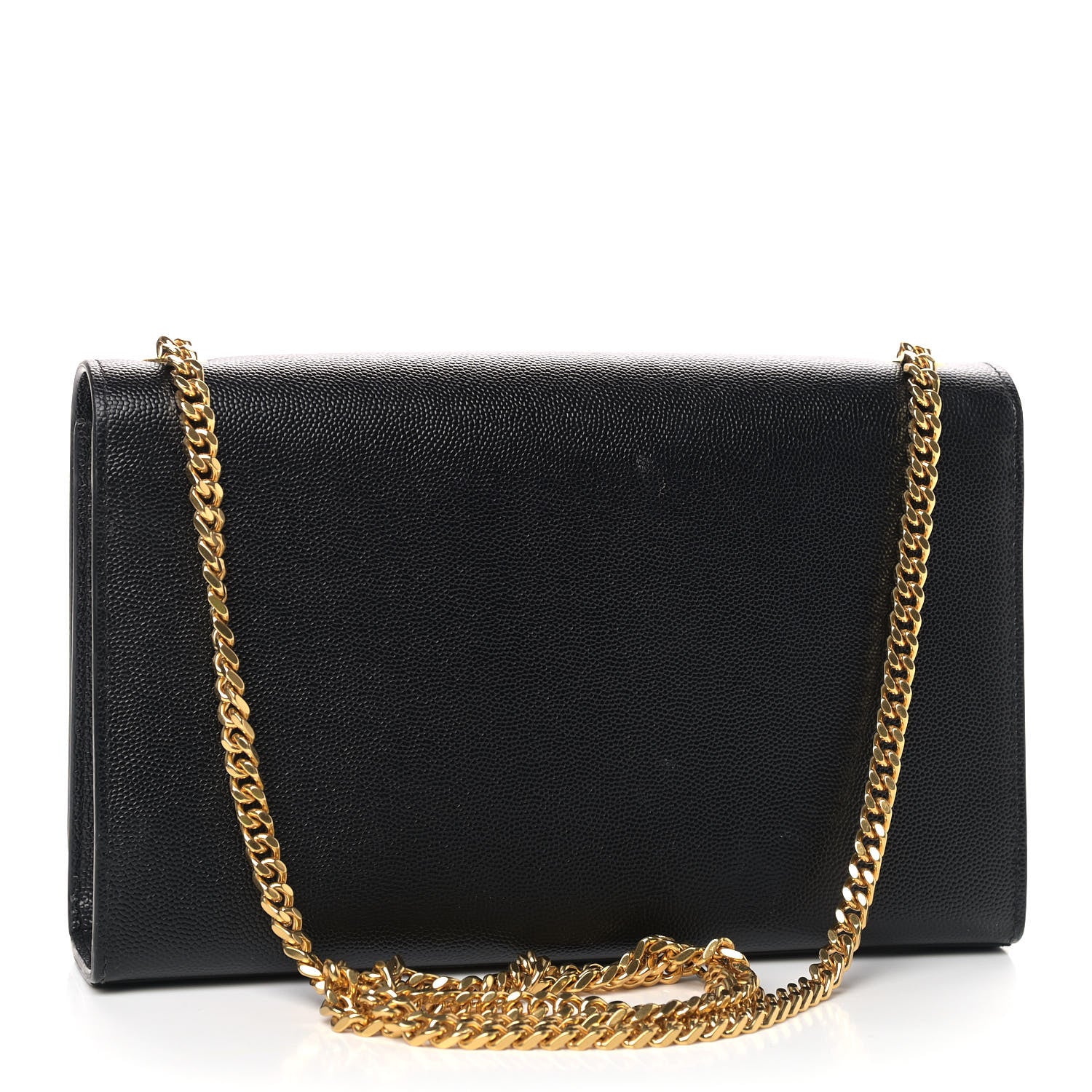 Saint Laurent Grain De Poudre Medium Classic Monogram Kate Satchel Black 2 of 10
