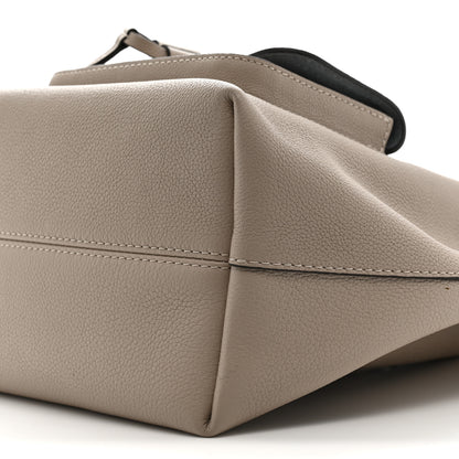 Louis Vuitton Calfskin Lockme Bucket MM Greige 9 of 11