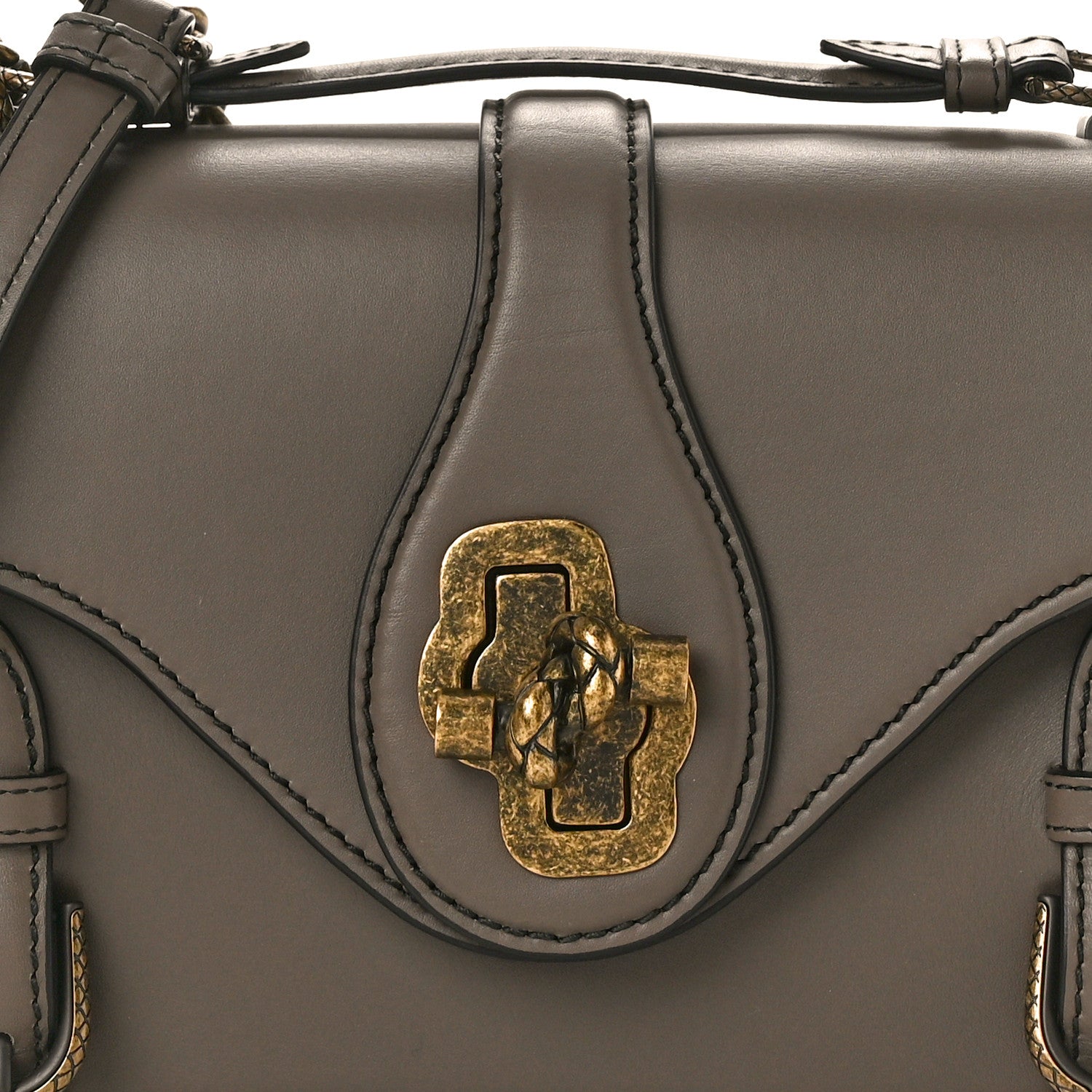 Bottega Veneta French Calf City Knot Bag Taupe 8 of 11