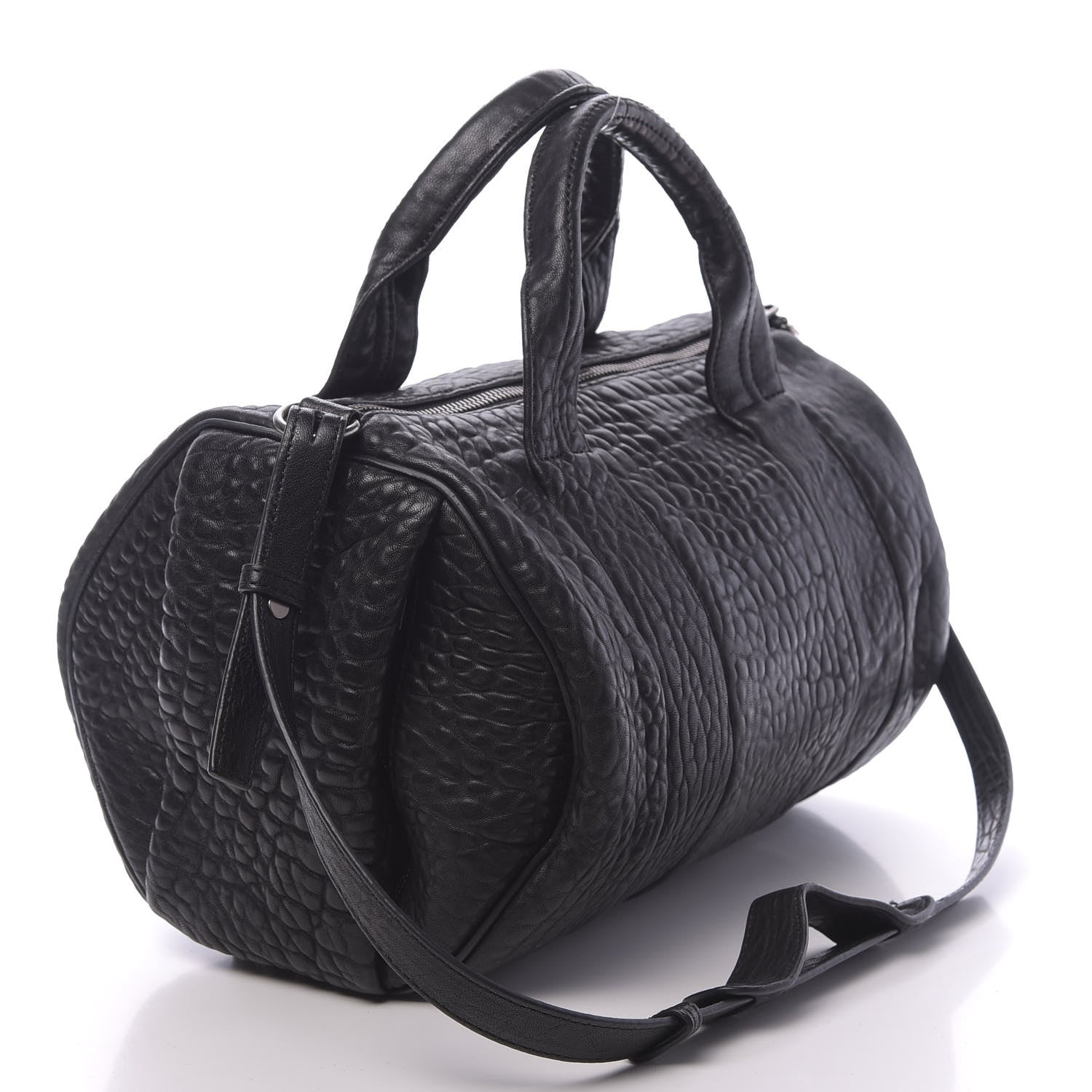 Alexander Wang Pebbled Lambskin Rocco Black Nickel Hardware 2 of 11