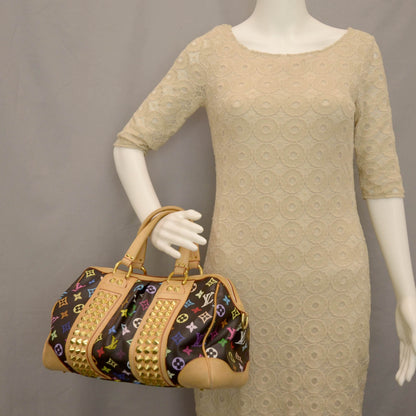 Louis Vuitton Monogram Multicolor Courtney MM Black 2 of 10