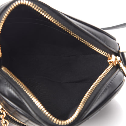 Celine Calfskin Quilted Small C Charm Bag Black 5 of 12