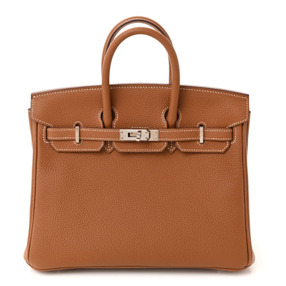 Hermes Togo Birkin 25 Gold 1 of 11