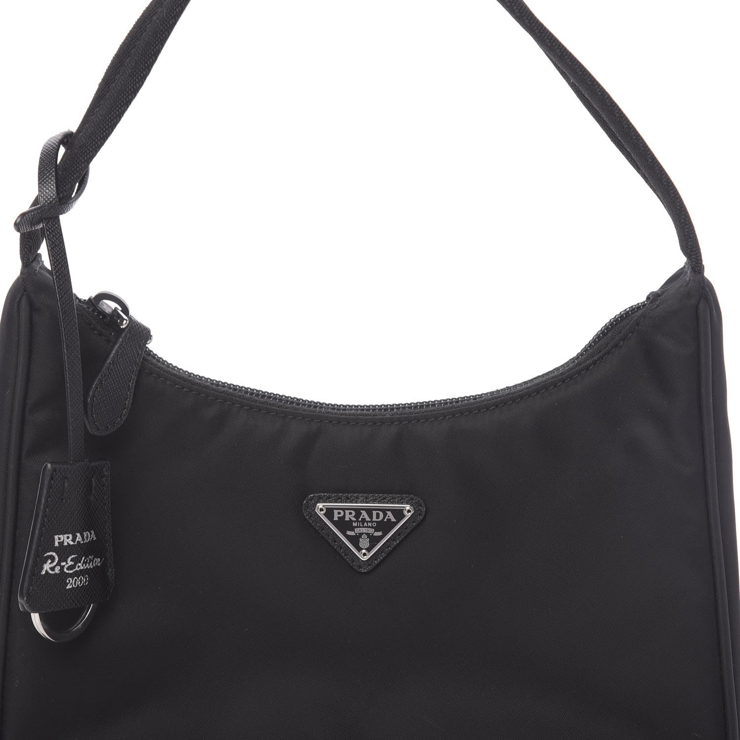 Prada Tessuto Nylon Mini Re-Edition 2000 Bag Black 10 of 10