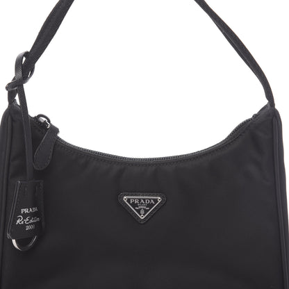 Prada Tessuto Nylon Mini Re-Edition 2000 Bag Black 10 of 10