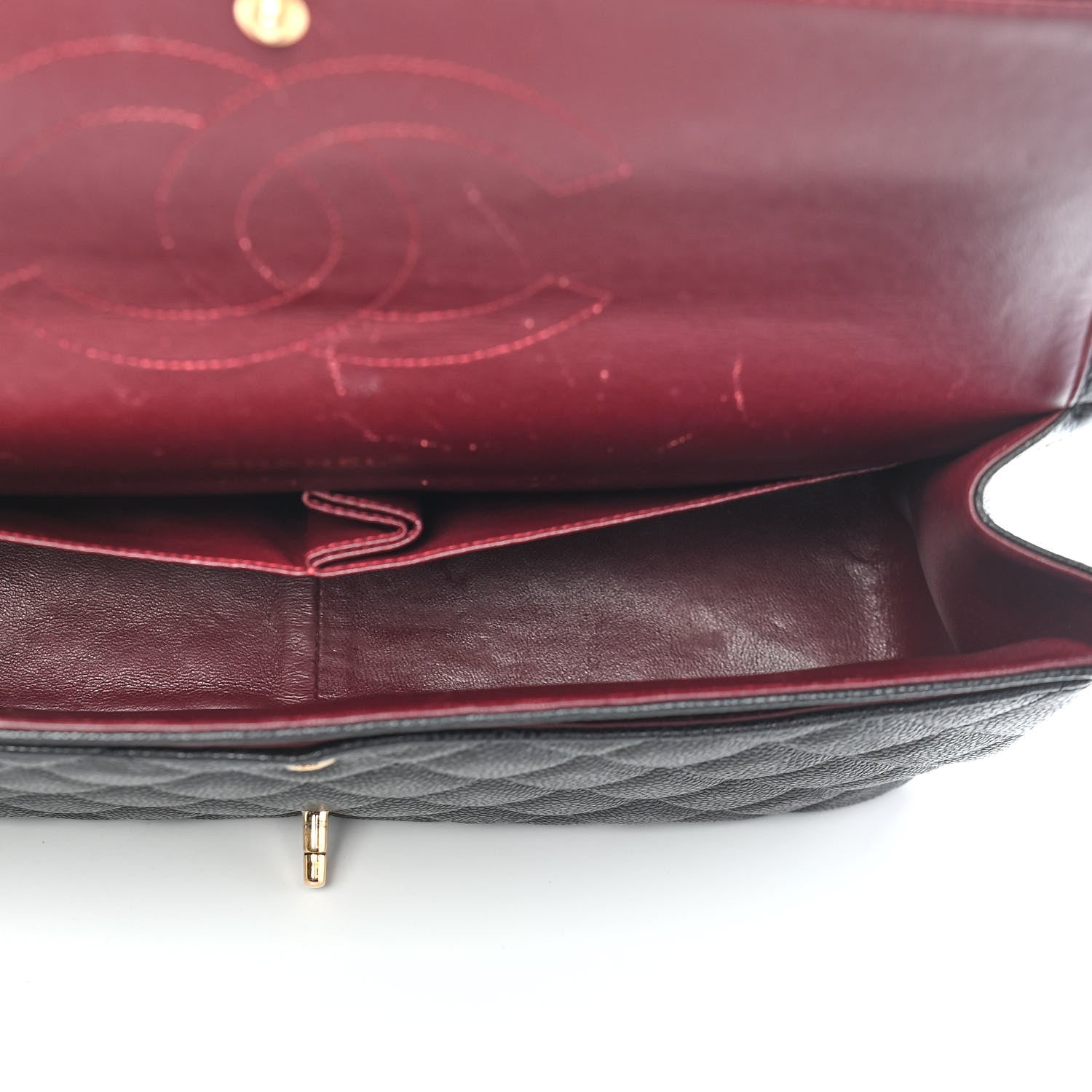 Chanel Caviar Quilted Maxi Double Flap Black 5 of 12
