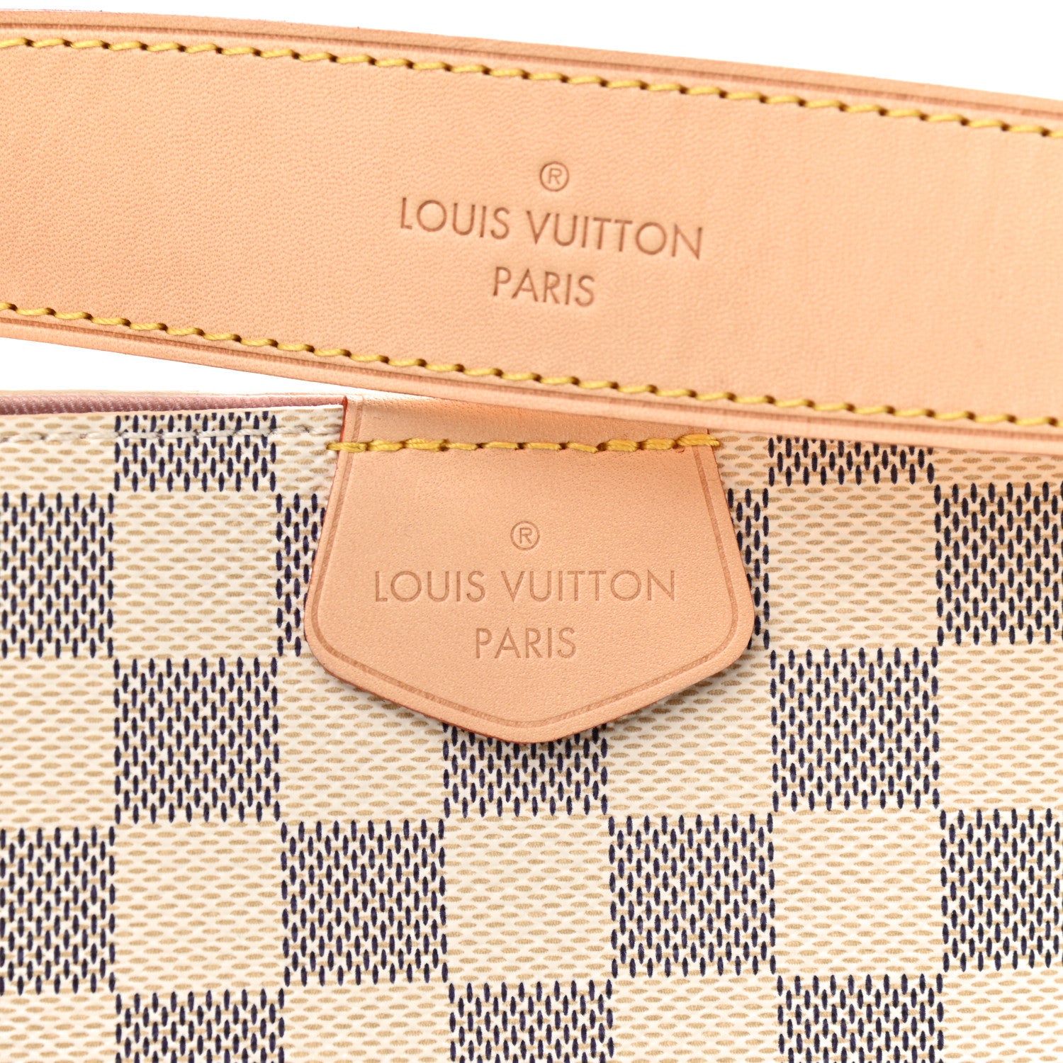 Louis Vuitton Damier Azur Graceful PM Rose Ballerine 7 of 10
