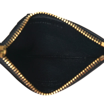 Saint Laurent Calfskin 5 Fragments Zip Pouch Card Holder Black 5 of 8