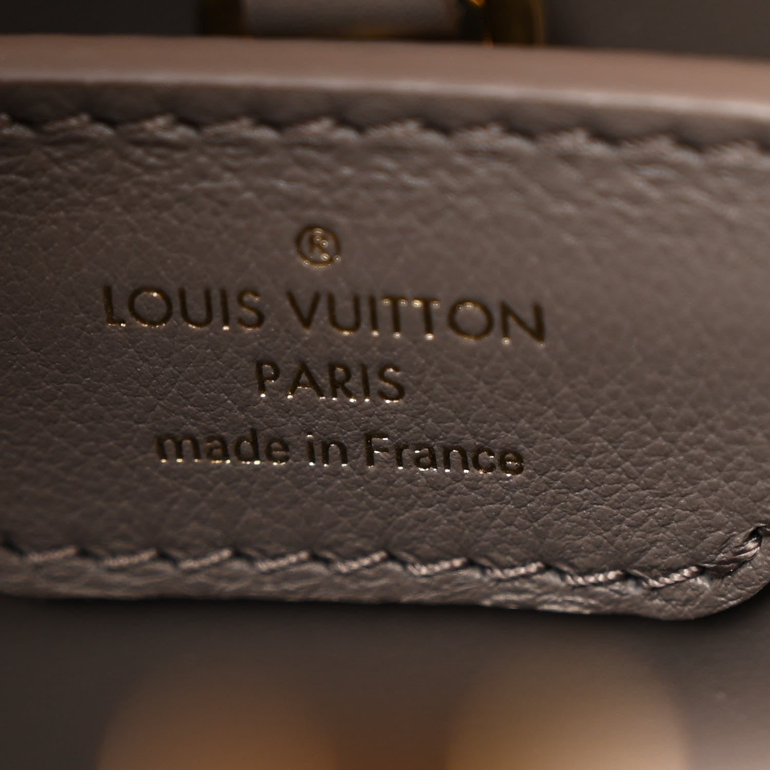 Louis Vuitton Calfskin Since 1854 Embroidered Capucines BB Ecru Taupe 7 of 11