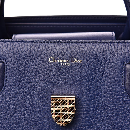 Christian Dior Bullcalf Large Diorever Flap Navy 5 of 13