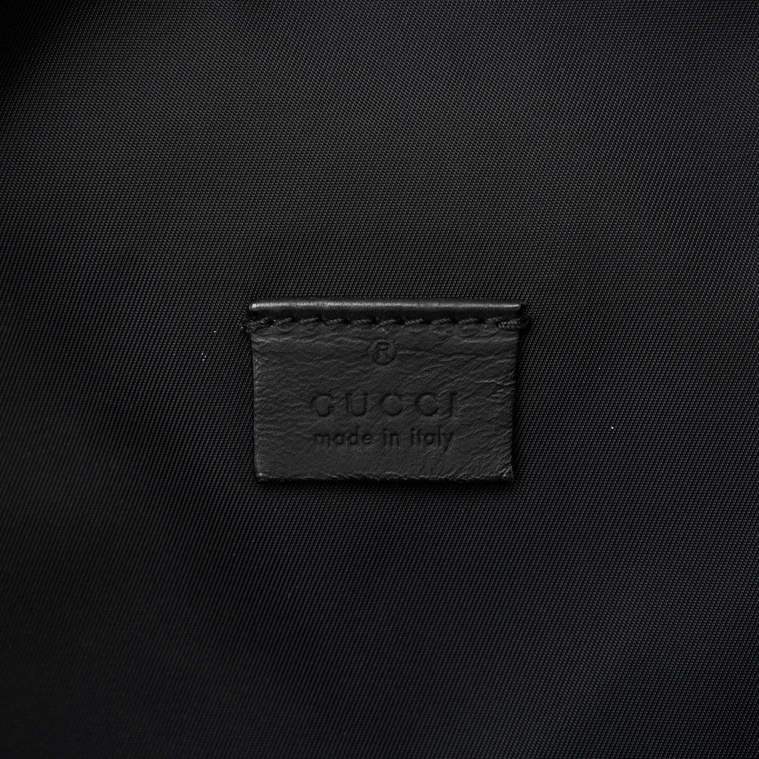 Gucci Guccissima Waist Belt Bag Black 6 of 12