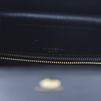 Burberry Grainy Calfskin Medium Title Bag Black 9 of 10