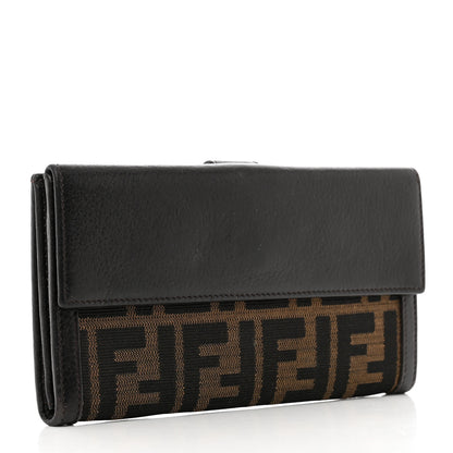 Fendi Zucca Continental Wallet Tobacco 3 of 6
