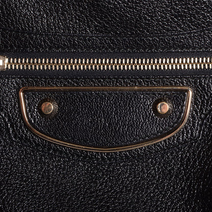 Balenciaga Chevre Gold Metallic Edge Hardware City Black 9 of 15
