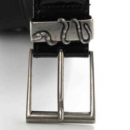 Gucci Calfskin Snake Belt 80 32 Black 9 of 9