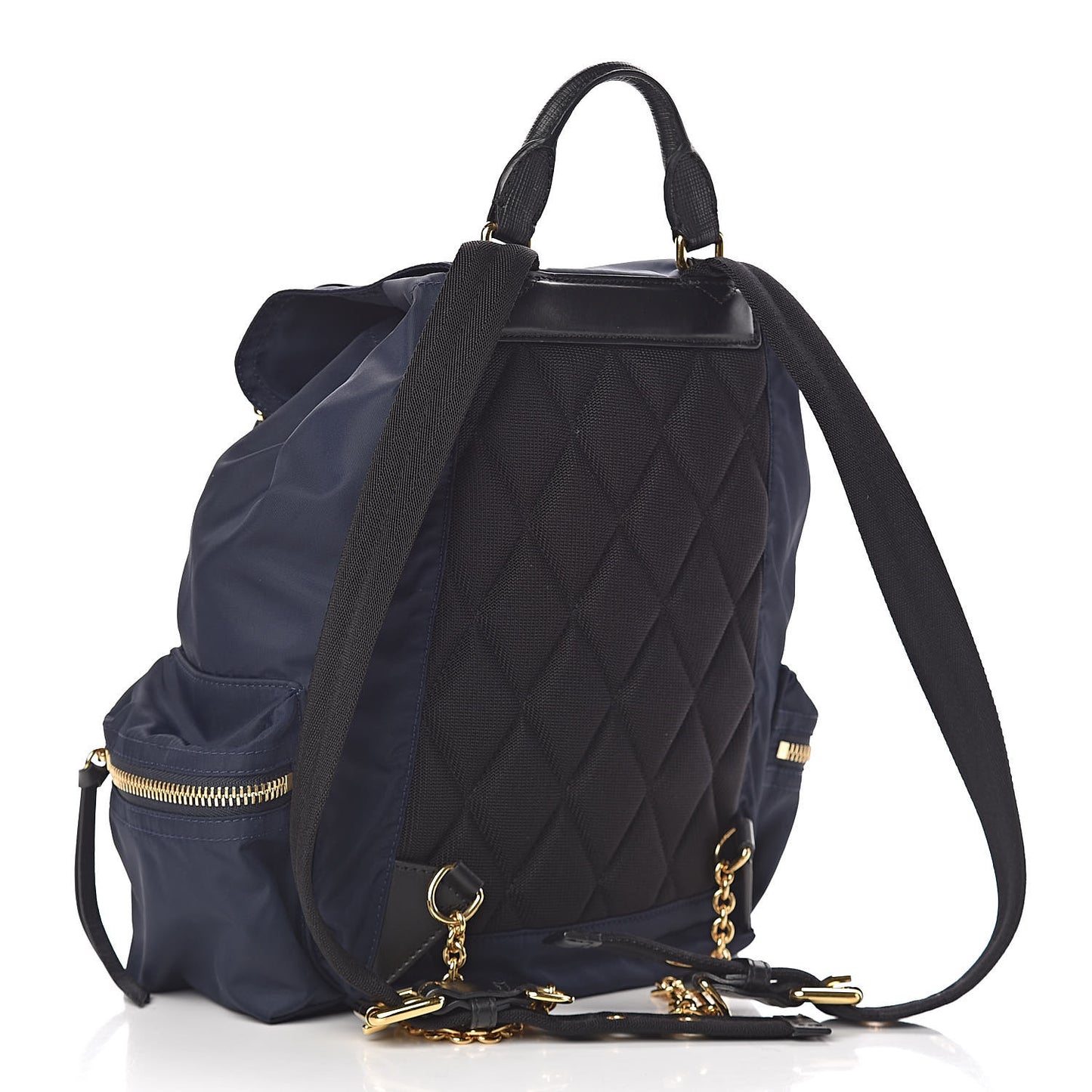 Nylon Medium Rucksack Backpack Ink Blue