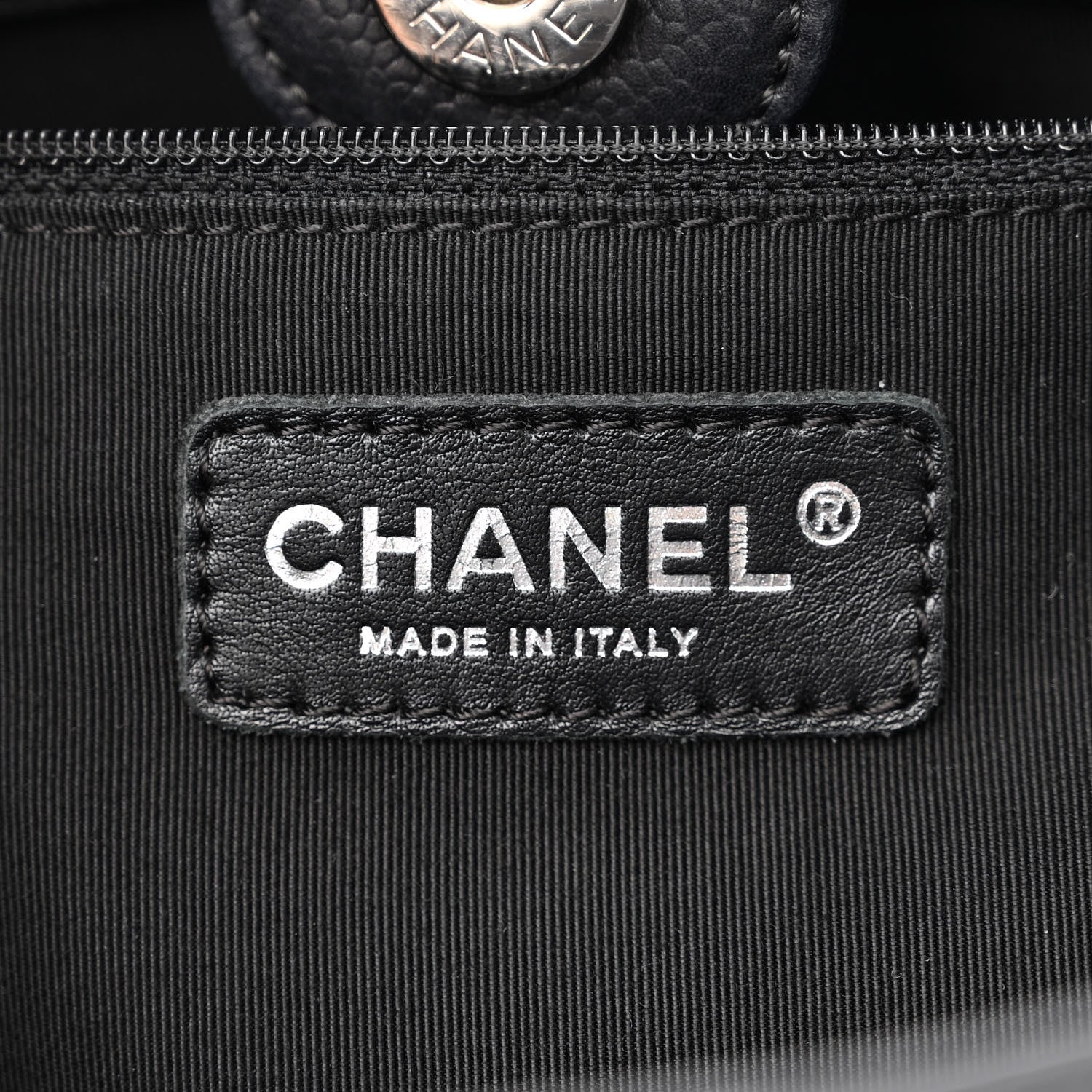 Chanel Caviar Quilted Petit Shopping Tote PST Black 6 of 10