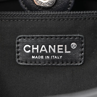 Chanel Caviar Quilted Petit Shopping Tote PST Black 6 of 10