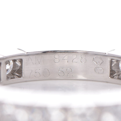 Cartier 18K White Gold Diamond 3mm Lanieres Ring 52 6 4 of 4