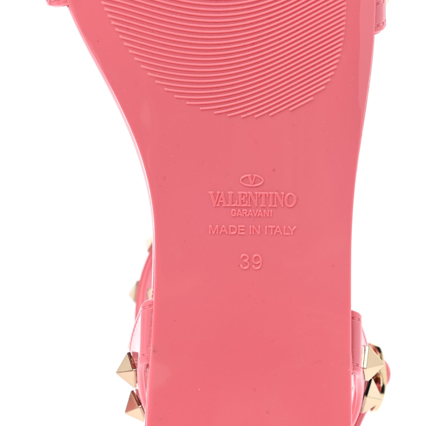 PVC Jelly Rockstud Caged Sandals 39 Sweet Pink