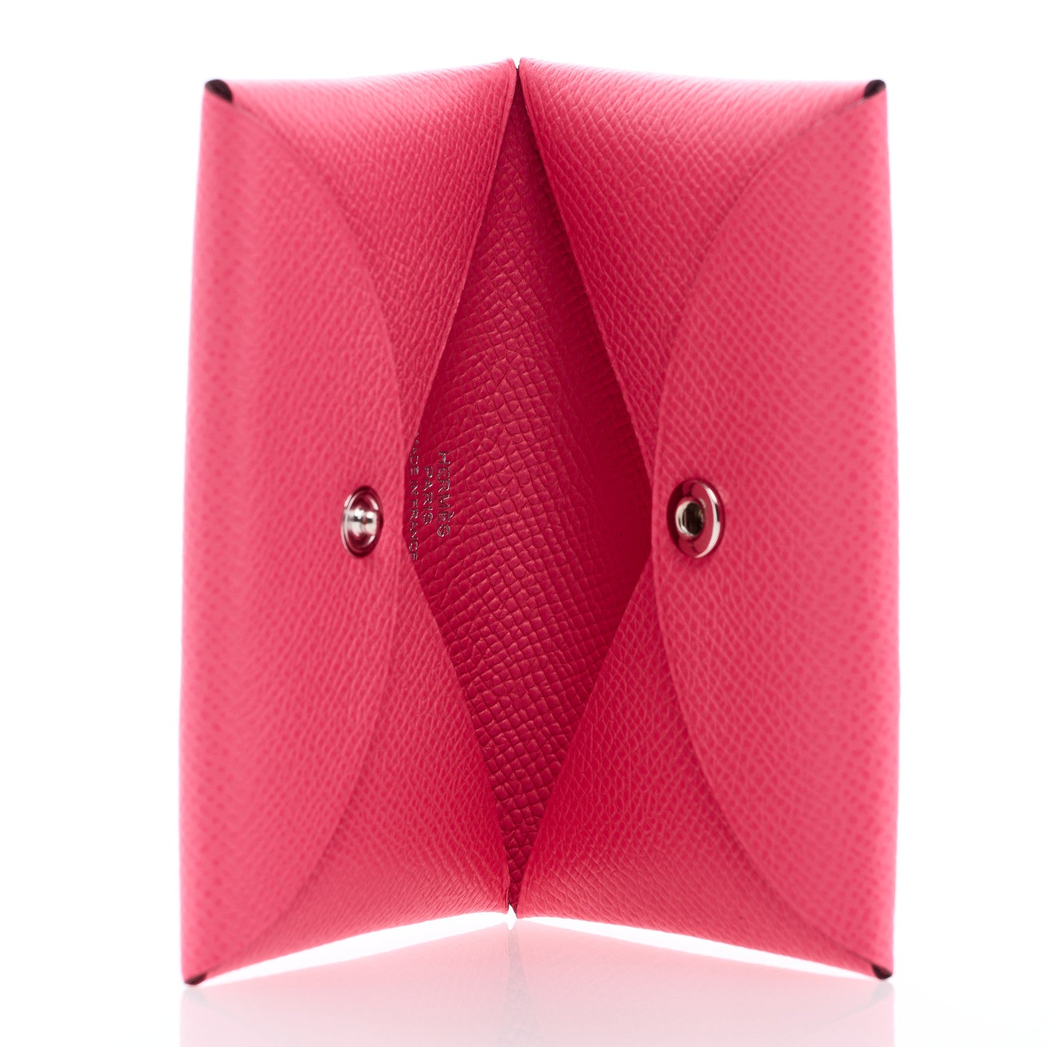 Hermes Epsom Calvi Card Case Rose Azalee 5 of 6