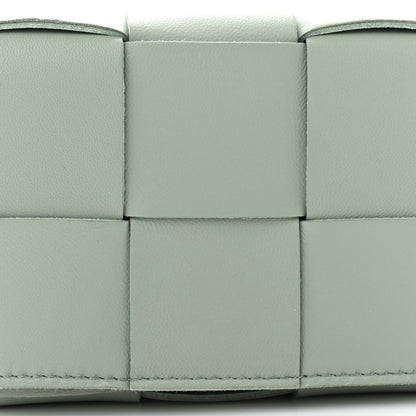 Bottega Veneta Lambskin Maxi Intrecciato Extra Mini Cassette Crossbody Bag New Sauge 7 of 9