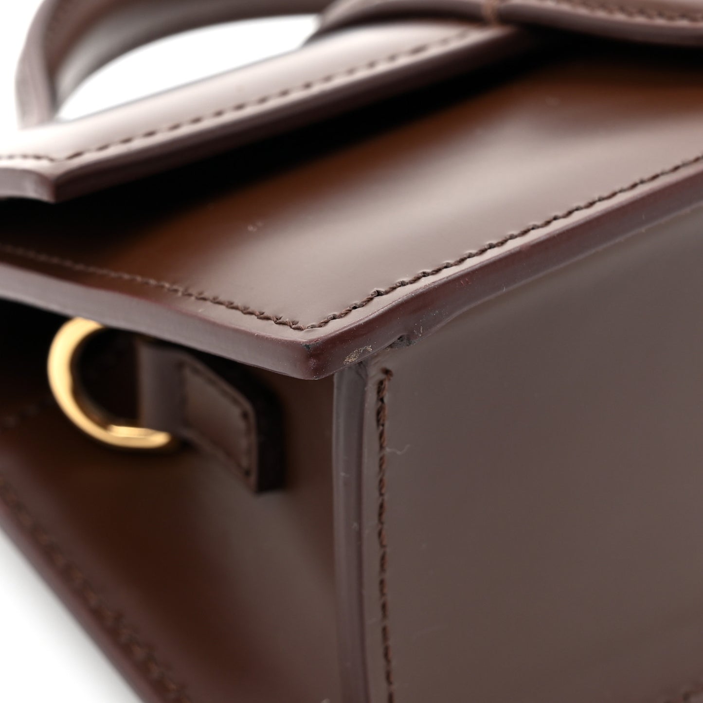 Smooth Calfskin Le Bambino Dark Brown