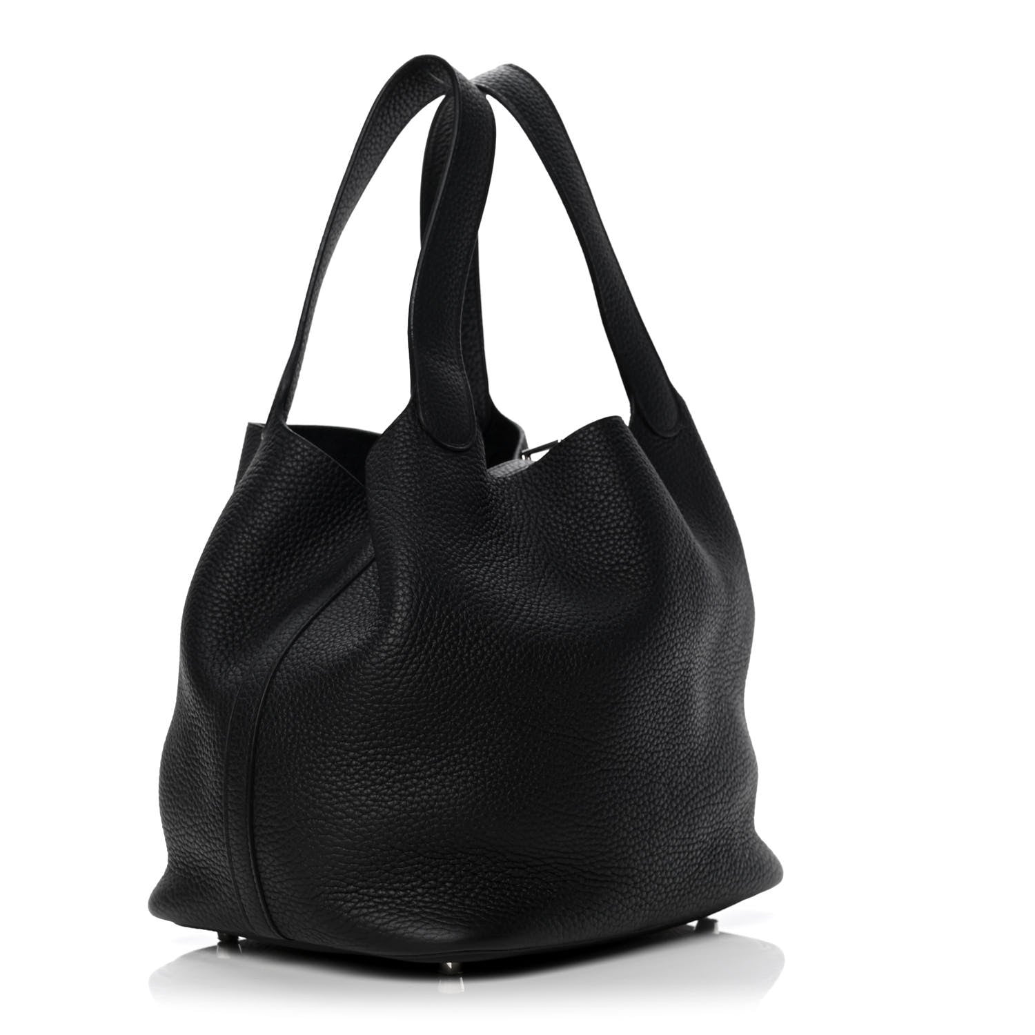 Hermes Taurillon Clemence Picotin Lock 22 MM Black 2 of 4