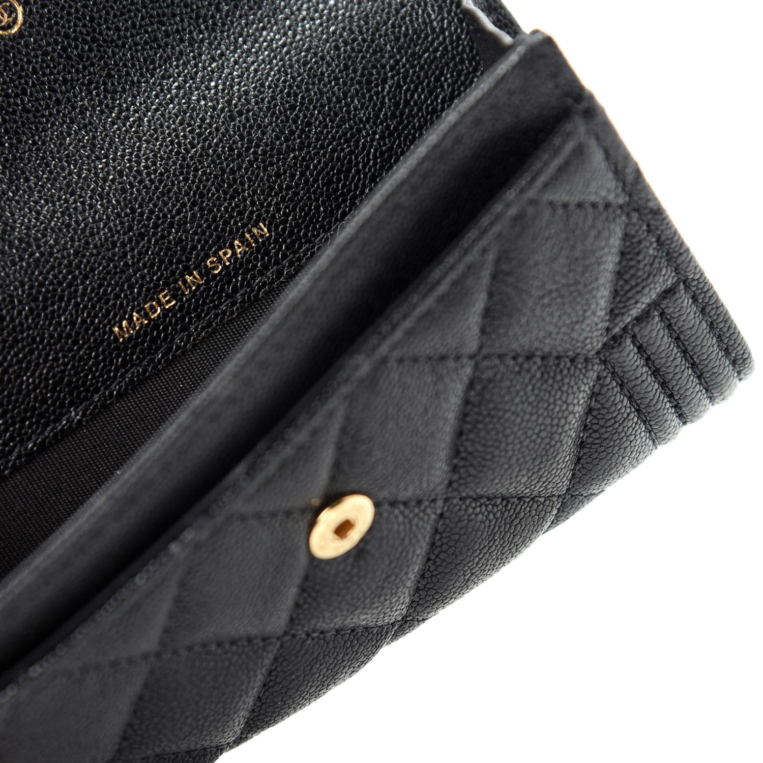 Chanel Caviar Quilted Boy Flap Card Holder Black 7 of 9