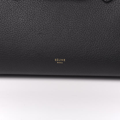 Celine Crisped Calfskin Small Tie Knot Tote Black 9 of 9