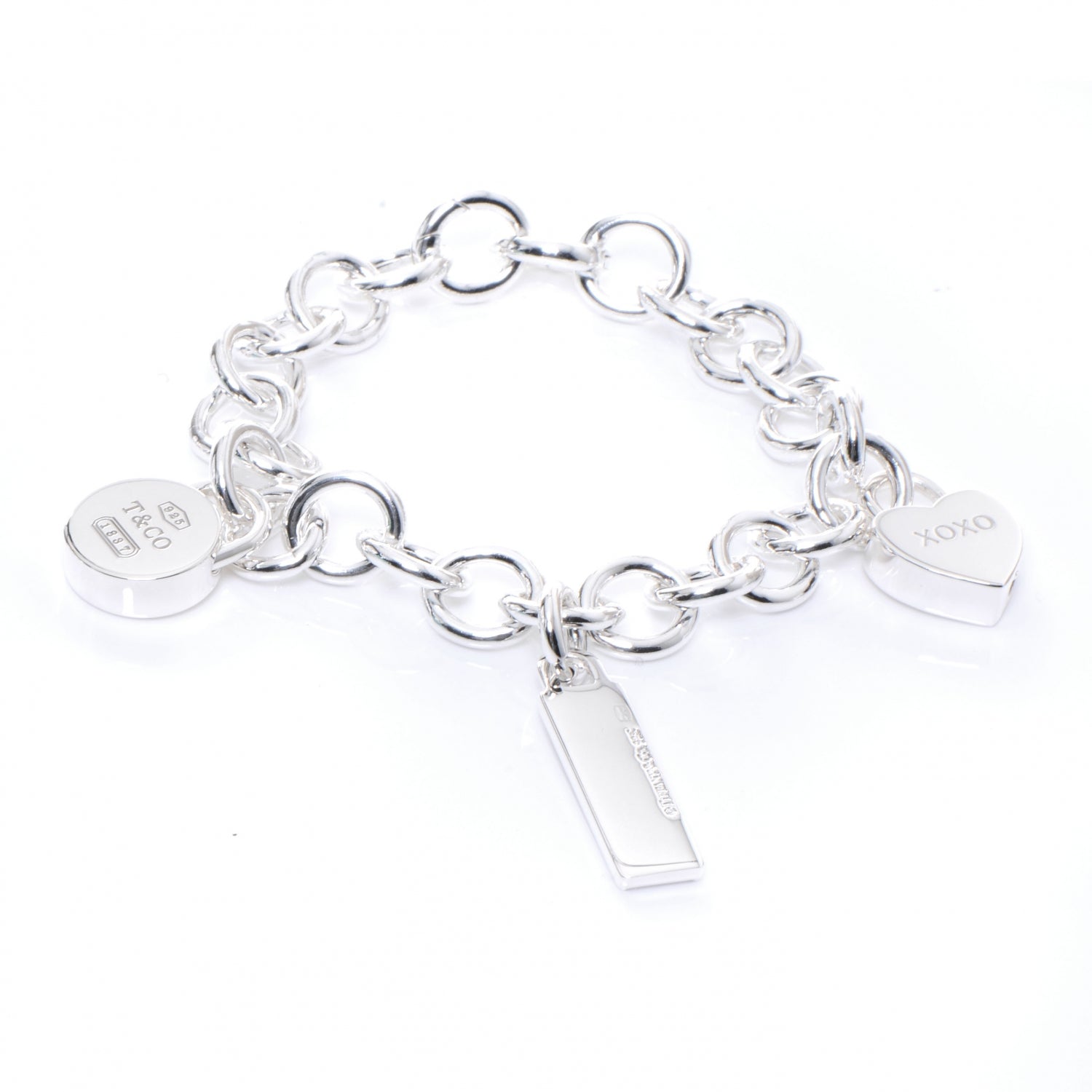 Tiffany Sterling Silver Charm Bracelet 1 of 4