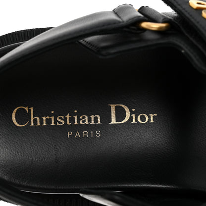 Christian Dior Lambskin Dioract 10mm Sandals 38 Black 8 of 10