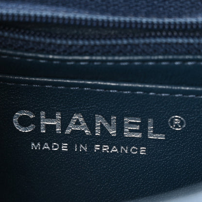 Chanel Lambskin Quilted Mini Square Flap Navy 8 of 11