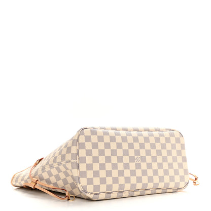 Louis Vuitton Damier Azur Neo Neverfull MM Rose Ballerine 4 of 9