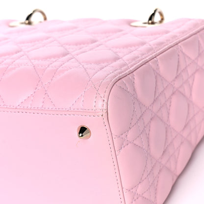 Christian Dior Lambskin Cannage Medium Lady Dior Light Pink 11 of 12
