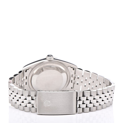 Rolex Stainless Steel 18K White Gold 36mm Oyster Perpetual Datejust Watch Silver 16243 4 of 7