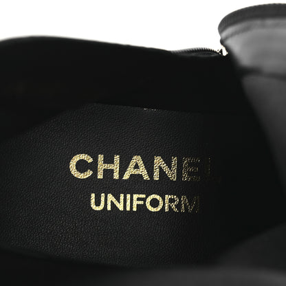 Chanel Stretch Lambskin Cap Toe CC Short Boots 36.5 Black 10 of 11