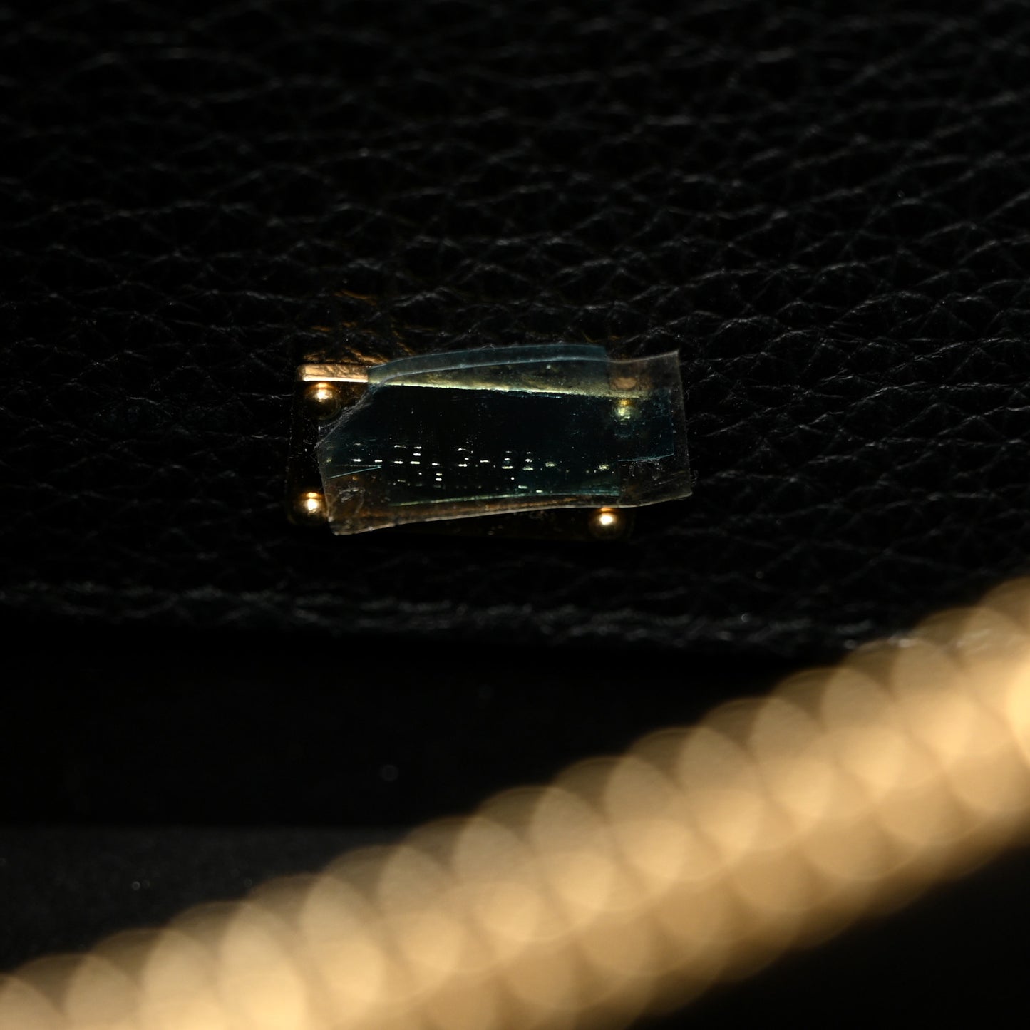 Grained Calfskin Rosalia Shoulder Bag Black