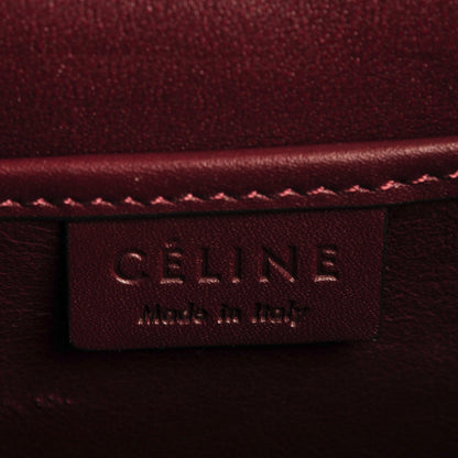 Celine Smooth Calfskin Goatskin Nano Luggage Burgundy 9 of 16