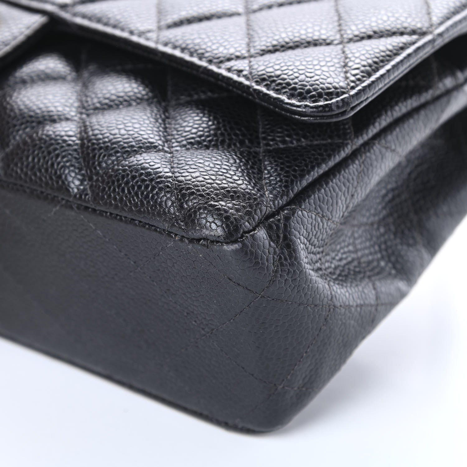 Chanel Caviar Quilted Medium Double Flap Black 11 of 20