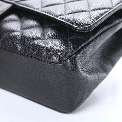 Chanel Caviar Quilted Medium Double Flap Black 11 of 20