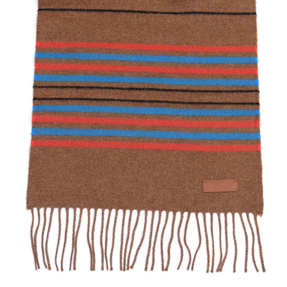 Hermes Cashmere Neorocabar Muffler Noisette Bleu Electrique 3 of 4