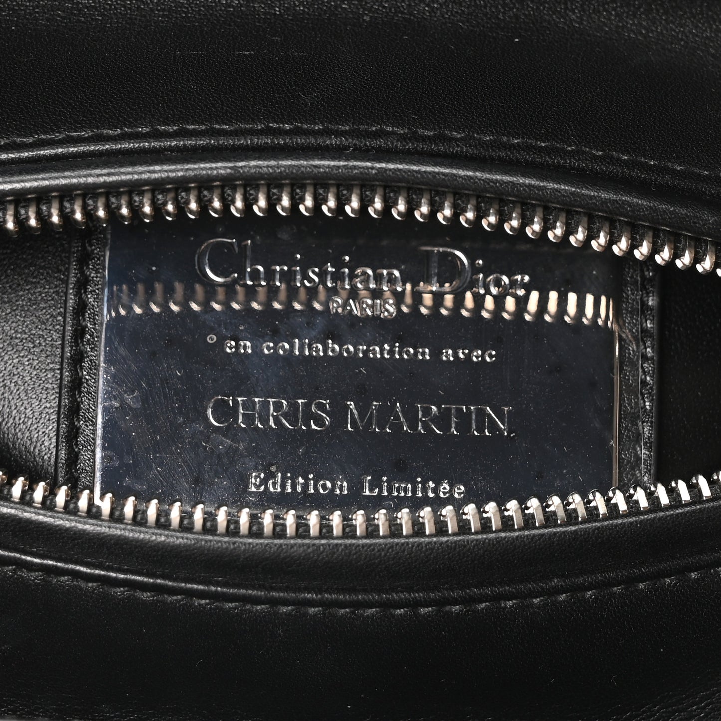 X CHRIS MARTIN Velvet Printed Medium Lady Dior Art Black Multicolor