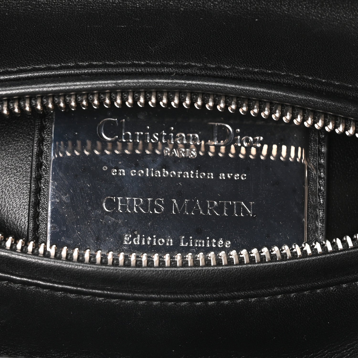 Christian Dior X CHRIS MARTIN Velvet Printed Medium Lady Dior Art Black Multicolor 6 of 9