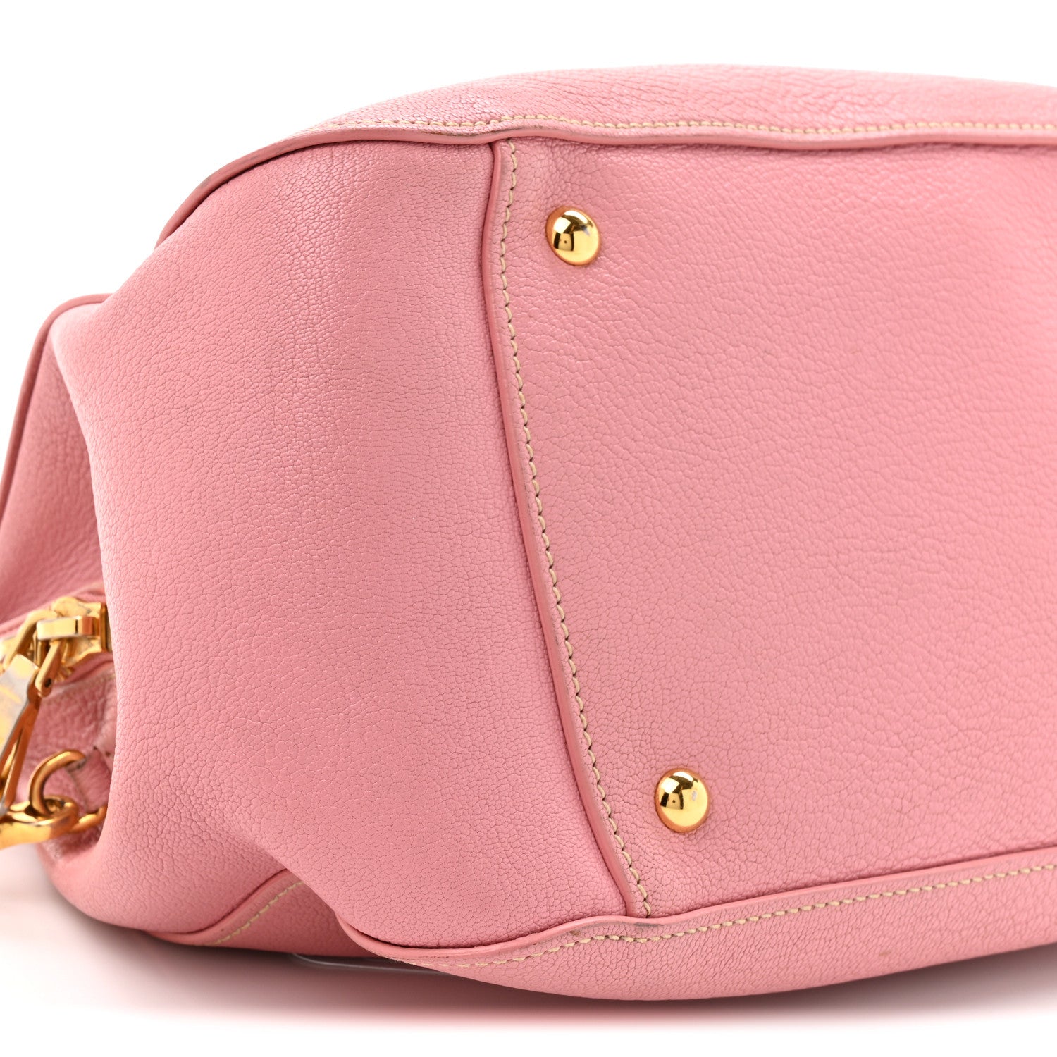 Miu Miu Goatskin Madras Bauletto Peonia 9 of 18