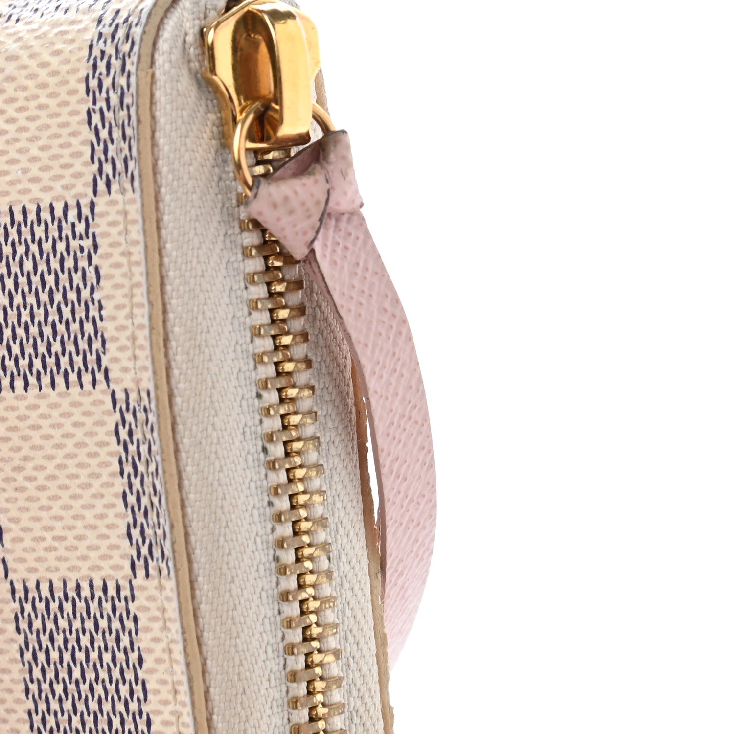 Louis Vuitton Damier Azur Clemence Wallet Rose Ballerine 10 of 11